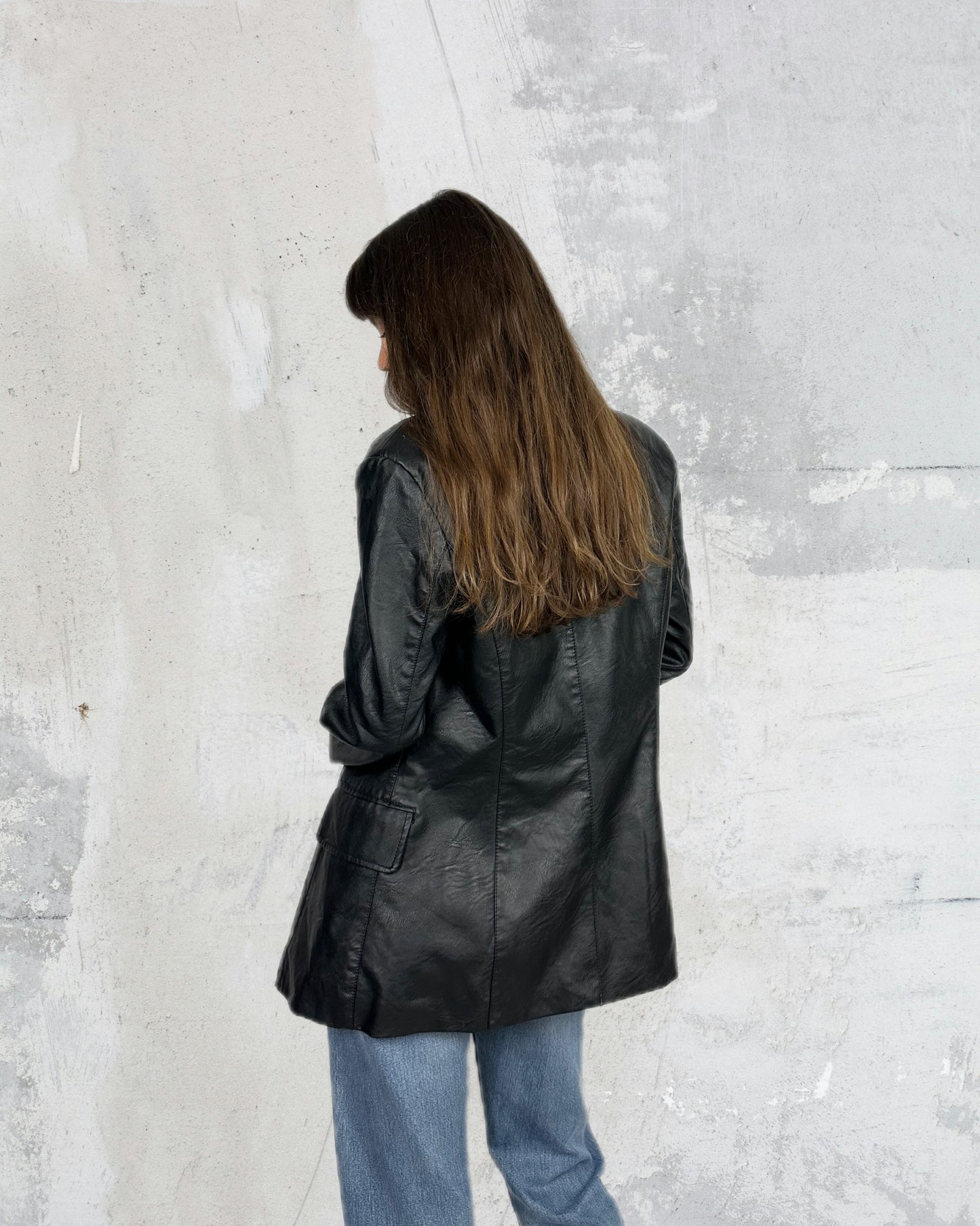Blazer in vera pelle