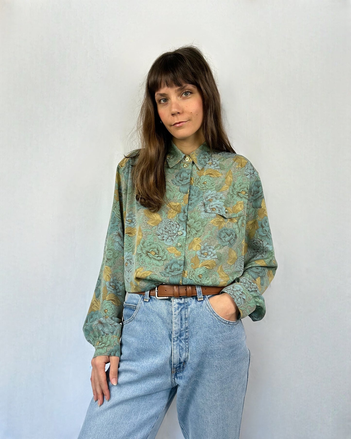 Camicia floreale unica