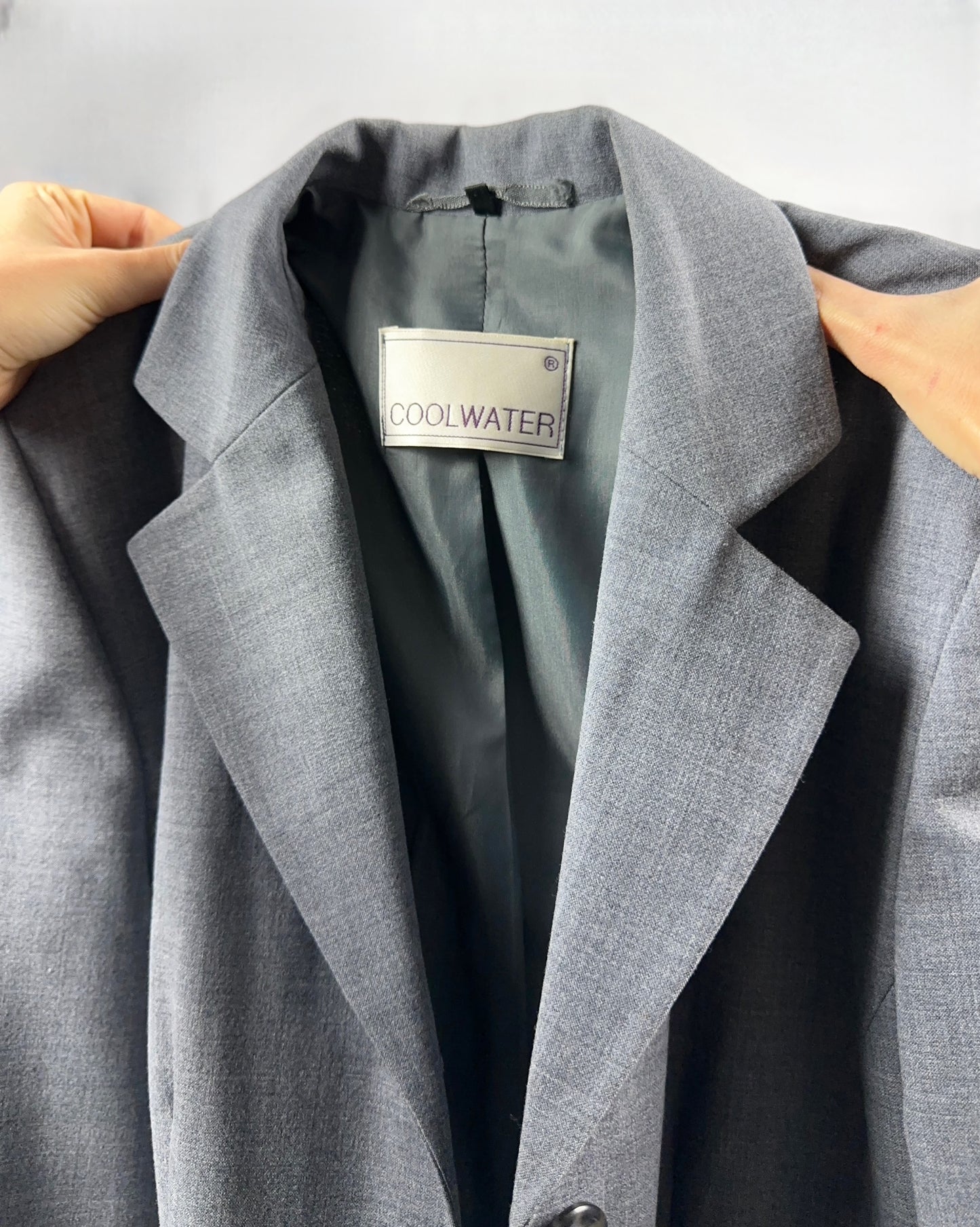 Blazer lungo grigio cenere