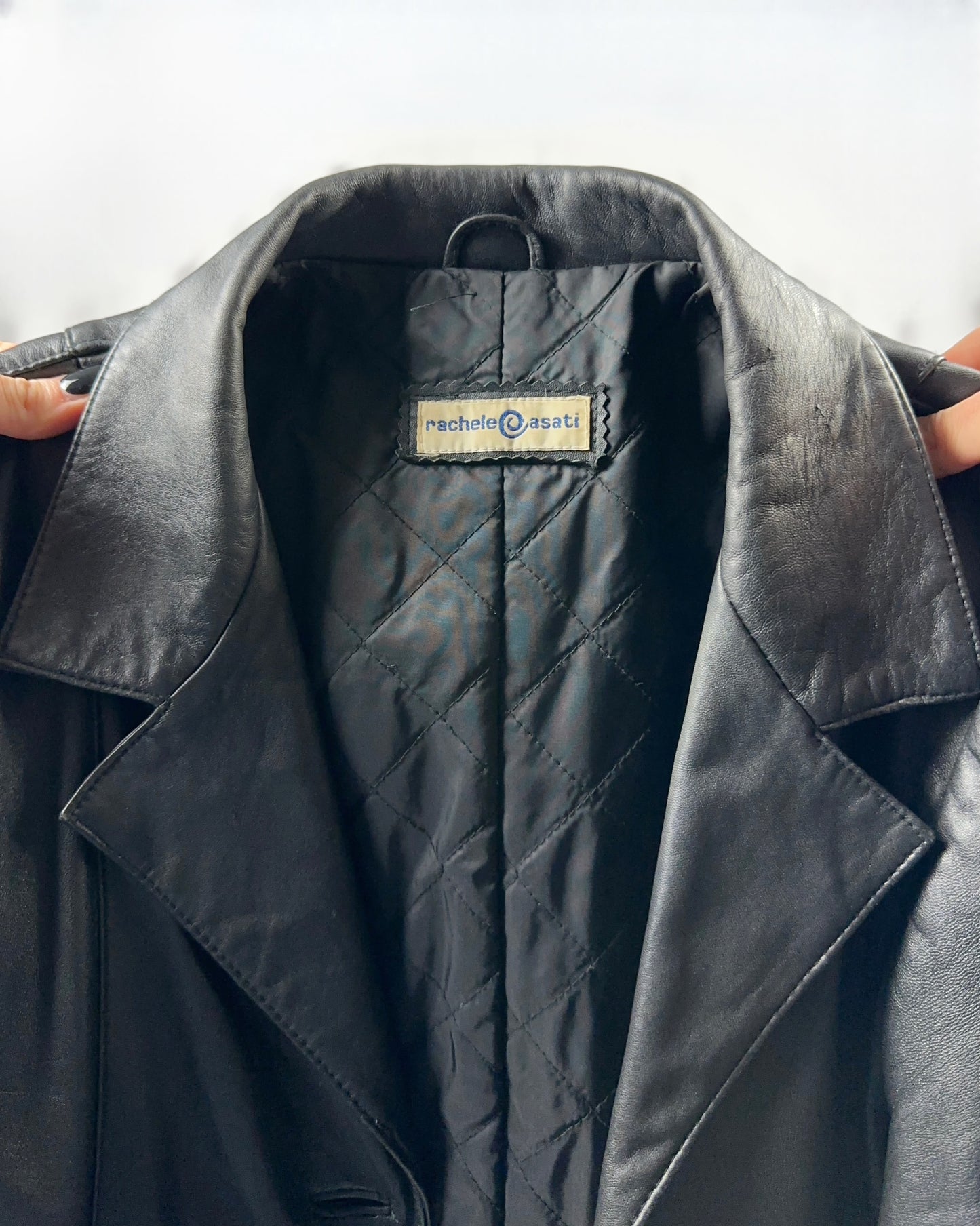 Trench in vera pelle (con piccolo difetto)