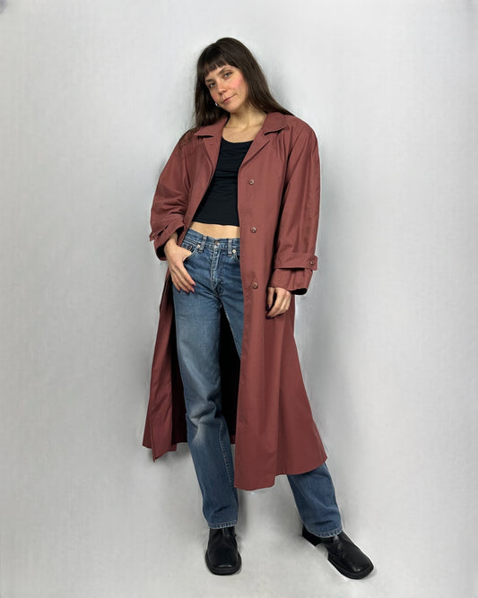 Trench rosa antico