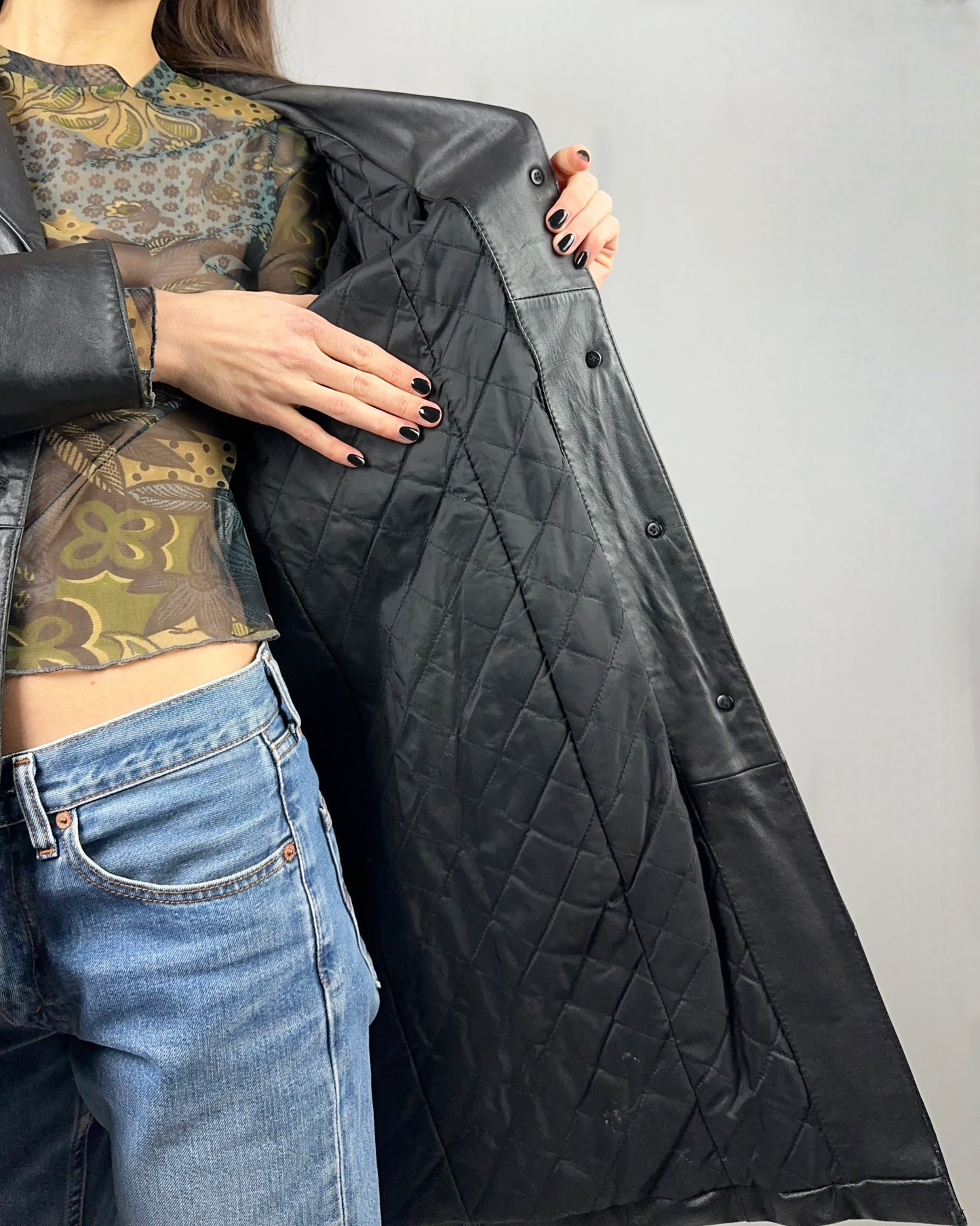 Trench in vera pelle (con piccolo difetto)