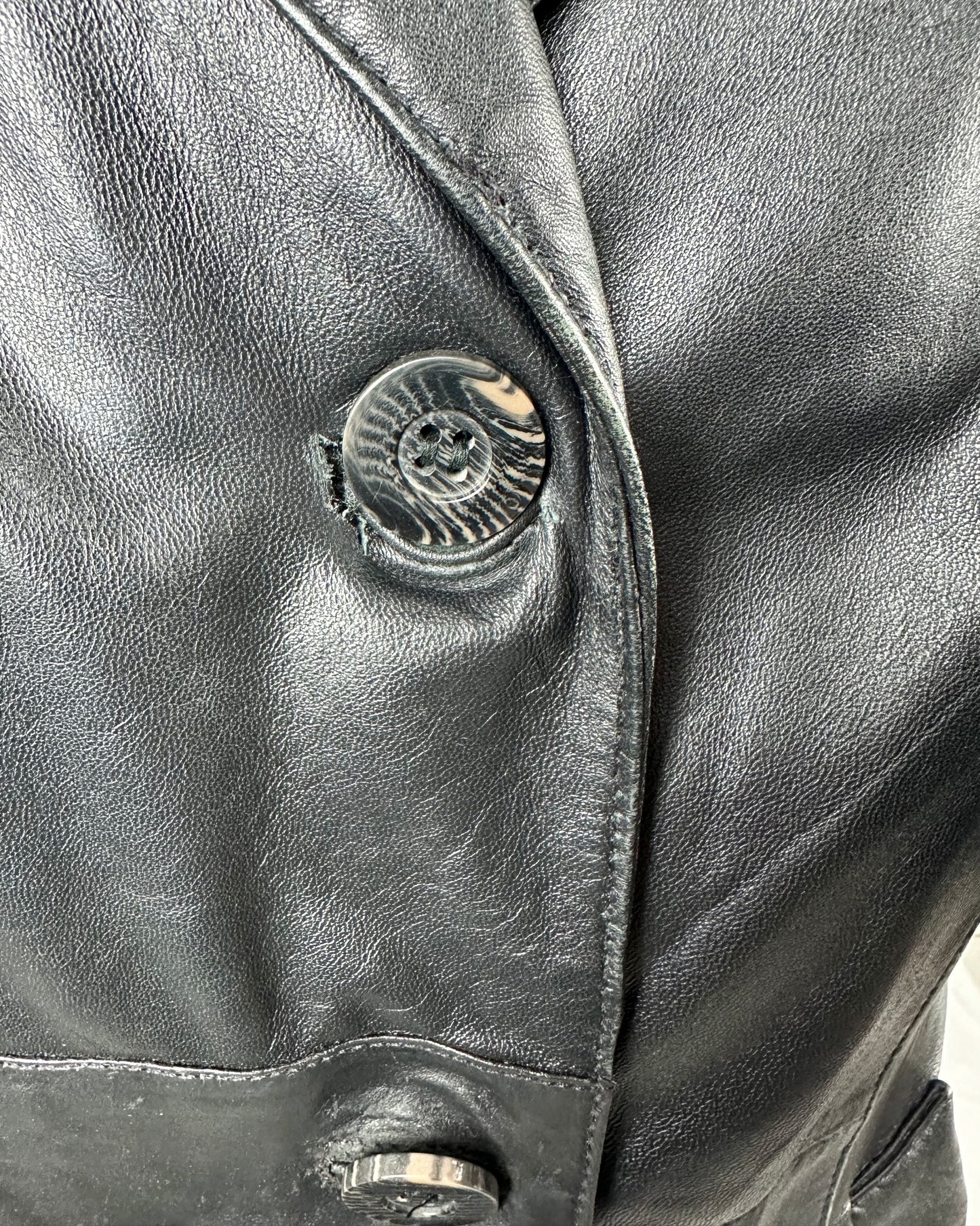 Trench in vera pelle (con piccolo difetto)