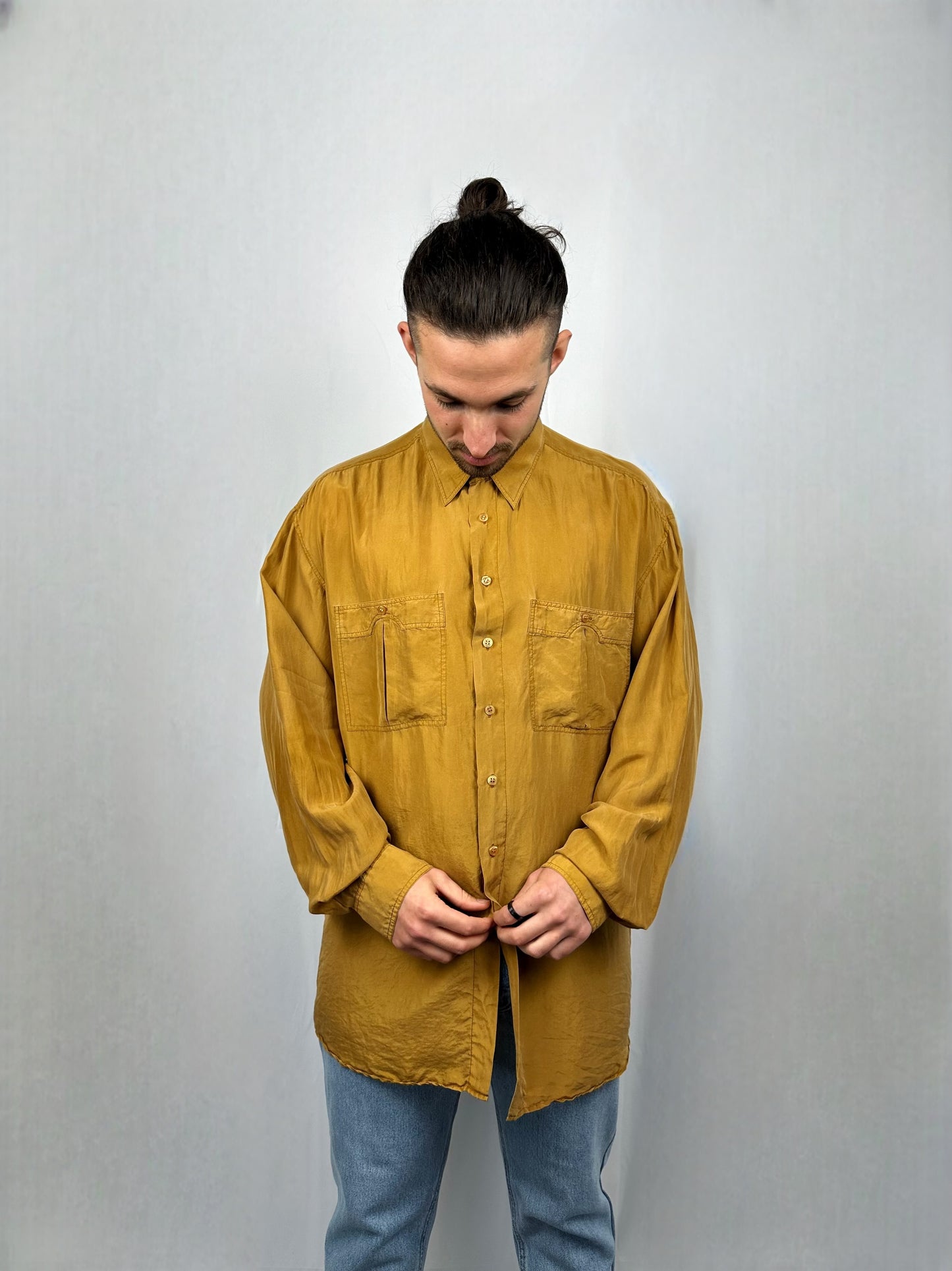 Camicia in pura seta Litrico