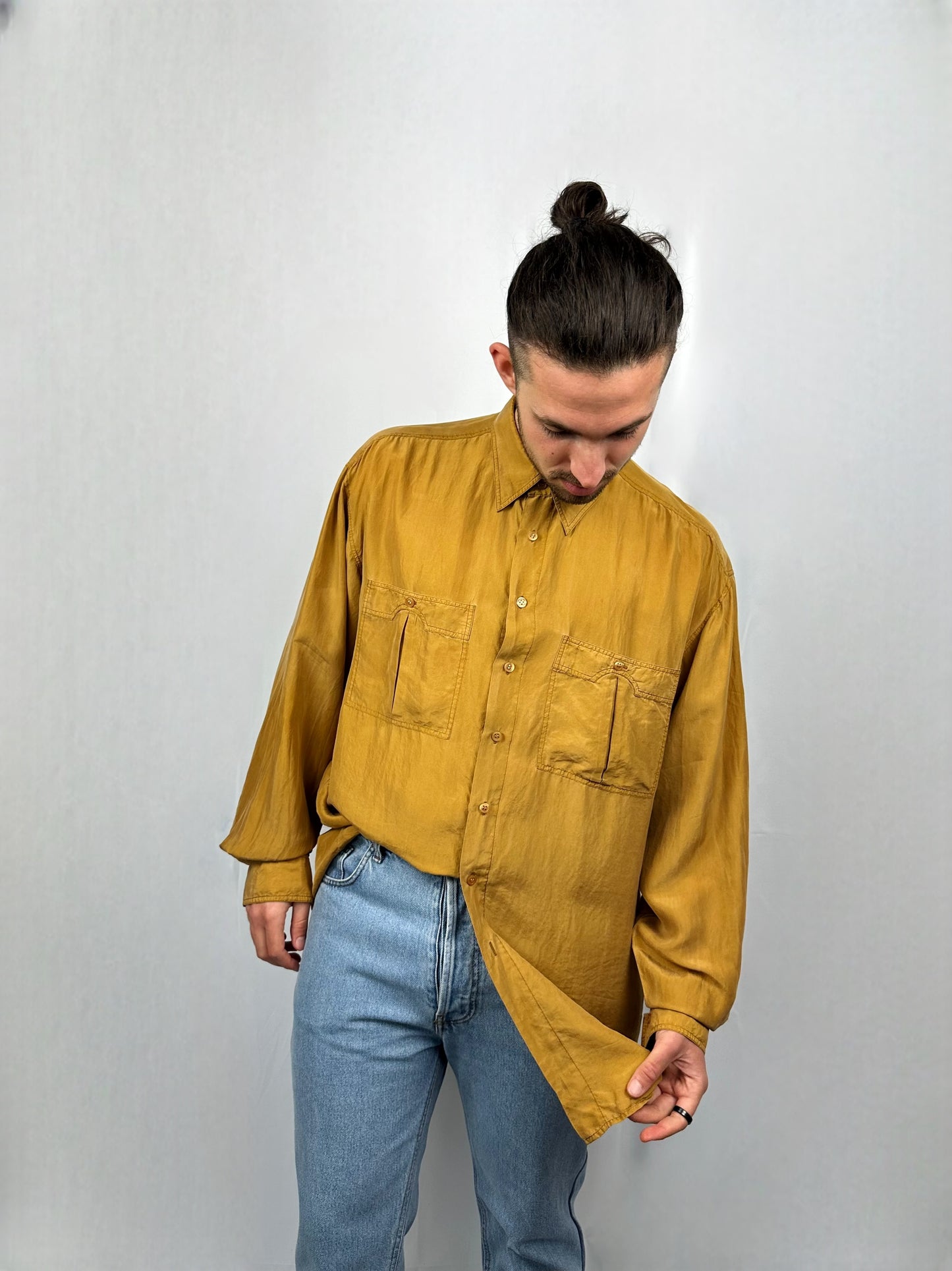 Camicia in pura seta Litrico