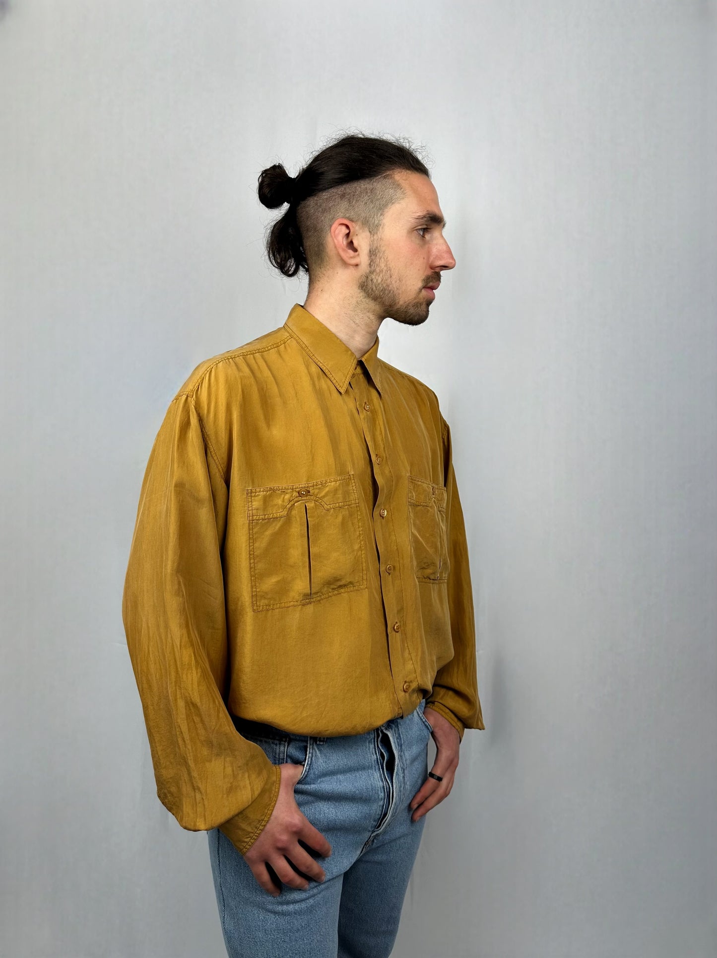 Camicia in pura seta Litrico