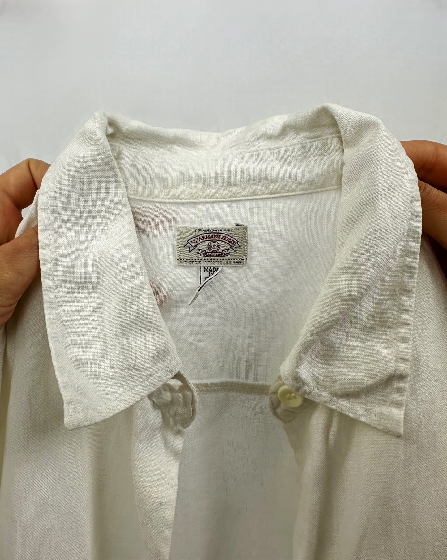 Camicia Armani in puro lino