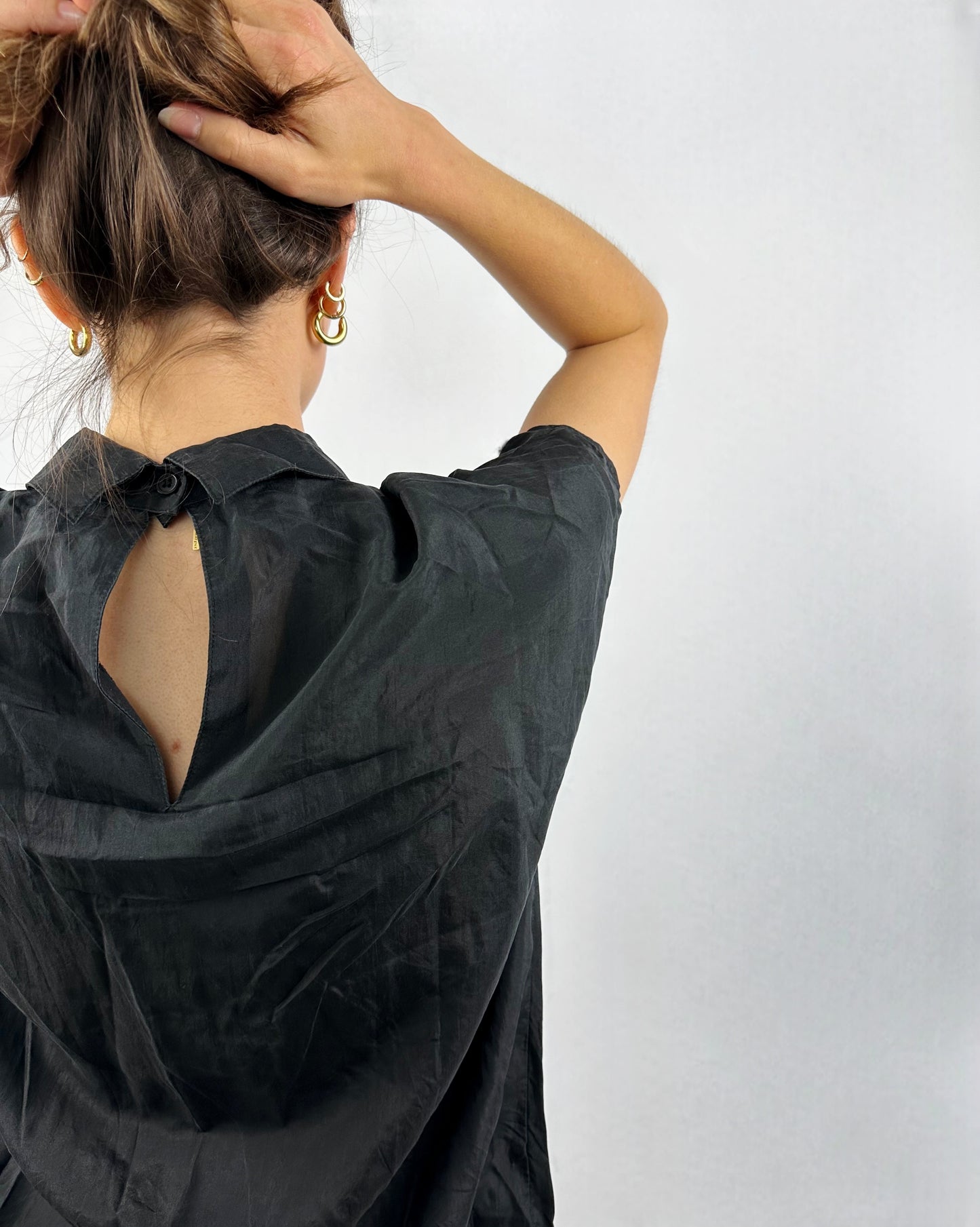 Camicia essenziale in pura seta