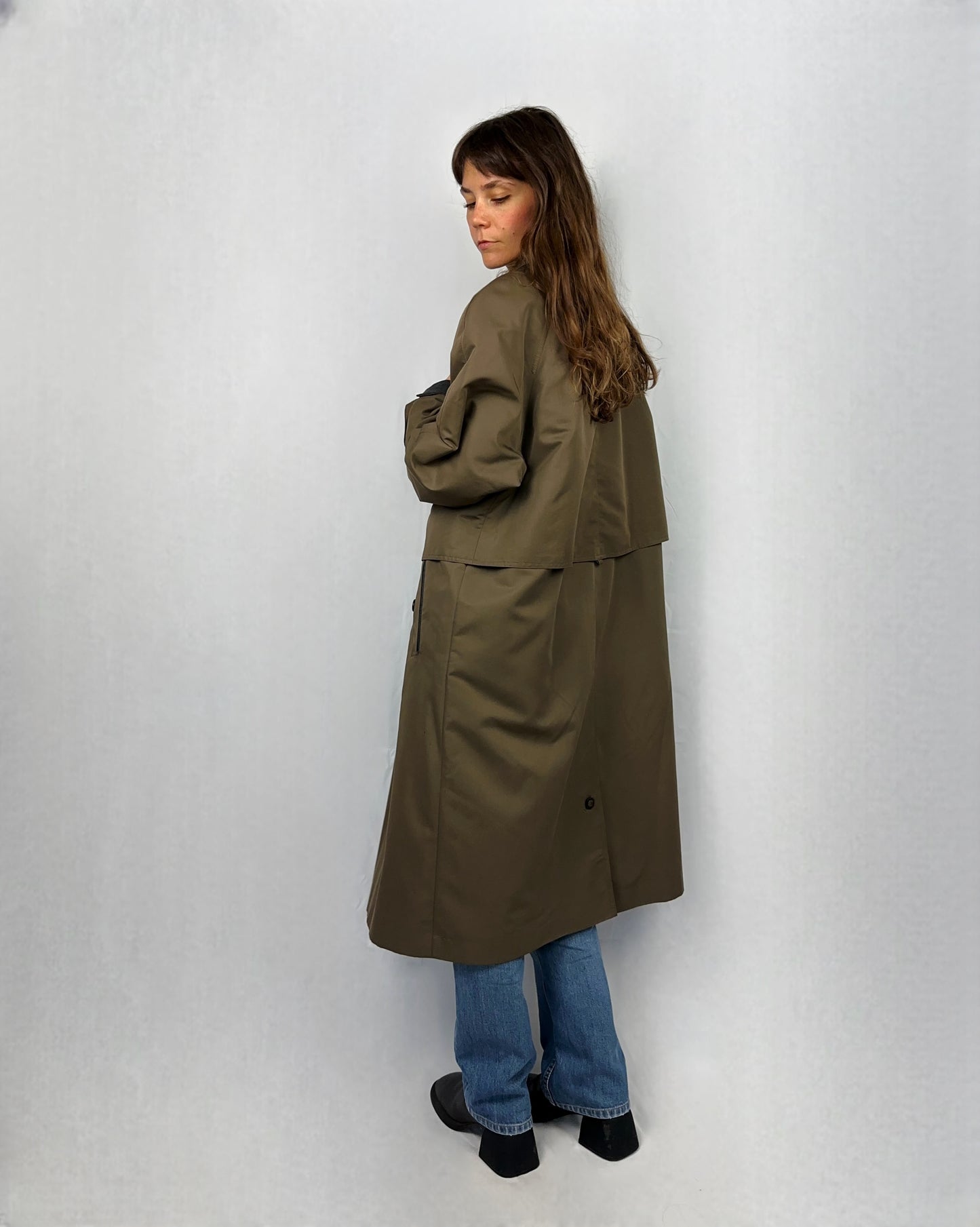 Trench marrone cachi