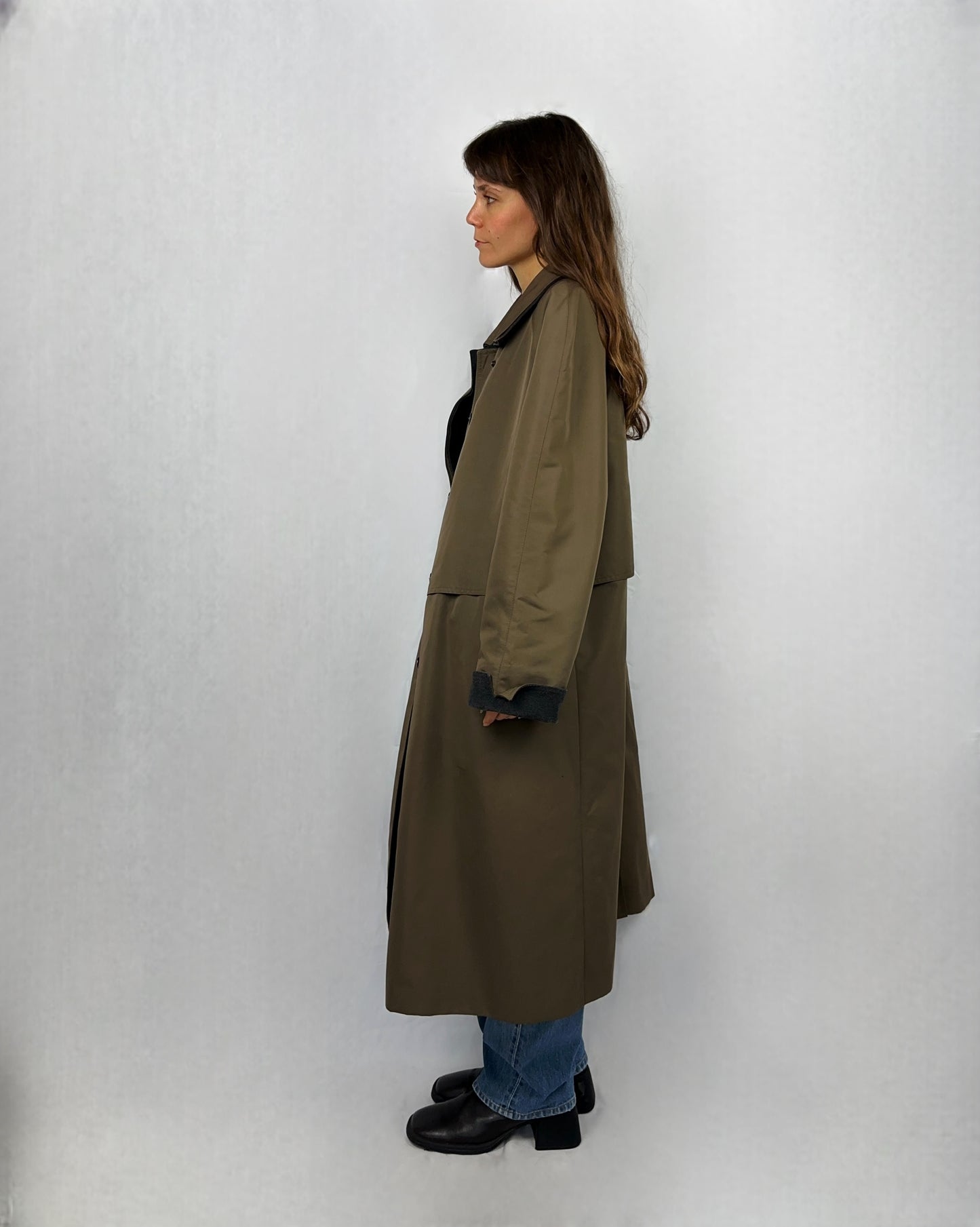 Trench marrone cachi