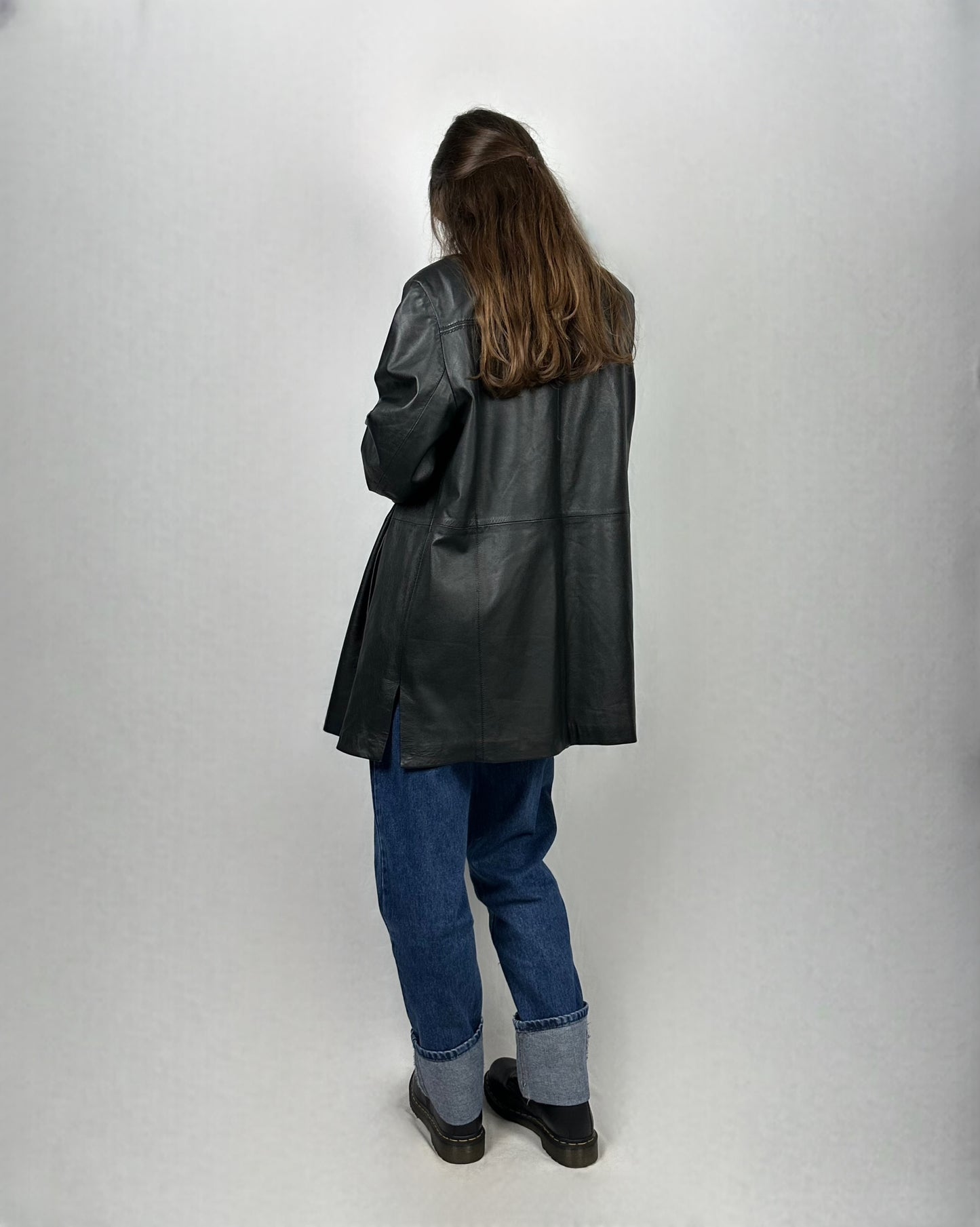 Trench in vera pelle