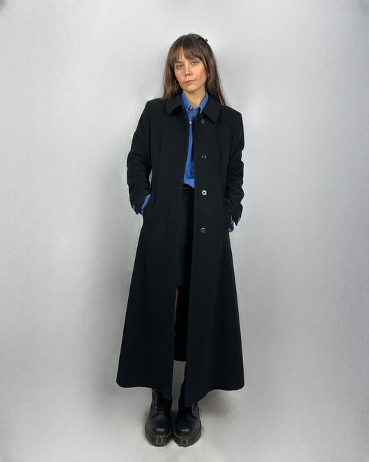 Cappotto svasato in lana e cashmere