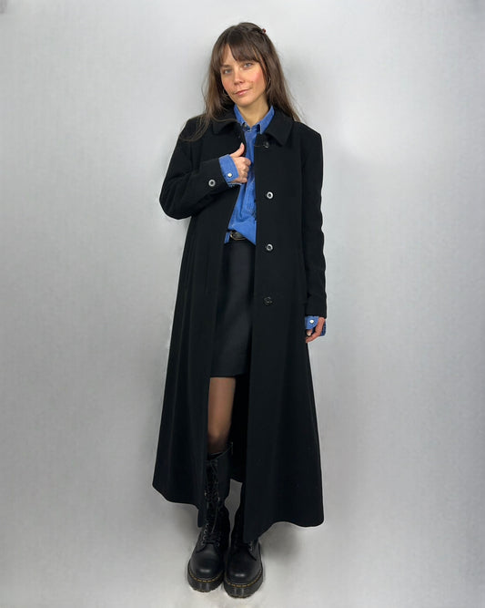 Cappotto svasato in lana e cashmere