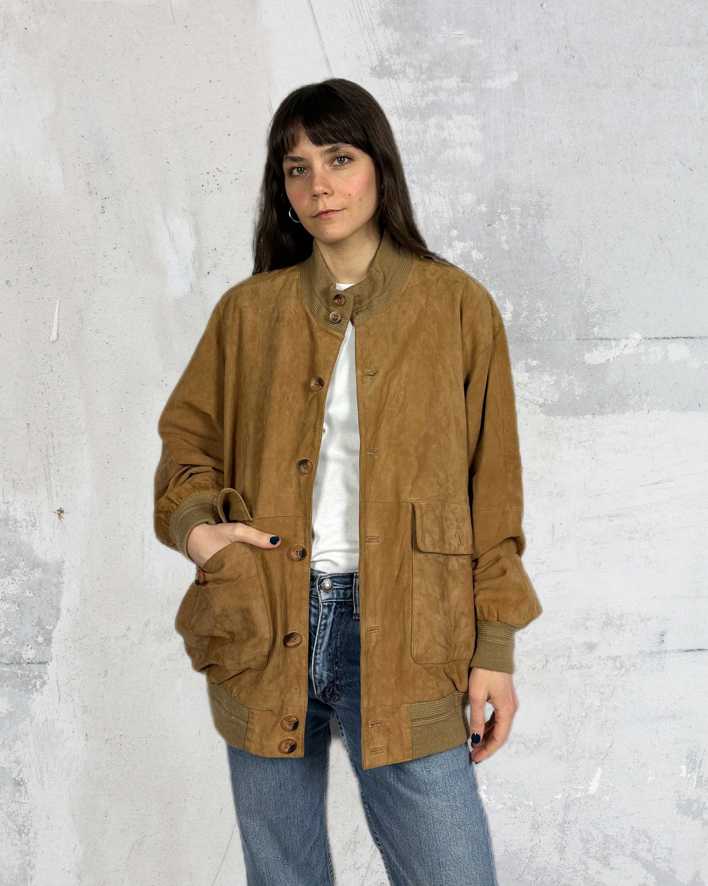 Bomber in suede perfetto