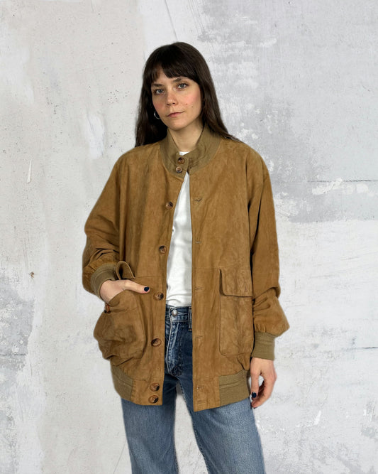 Bomber in suede perfetto
