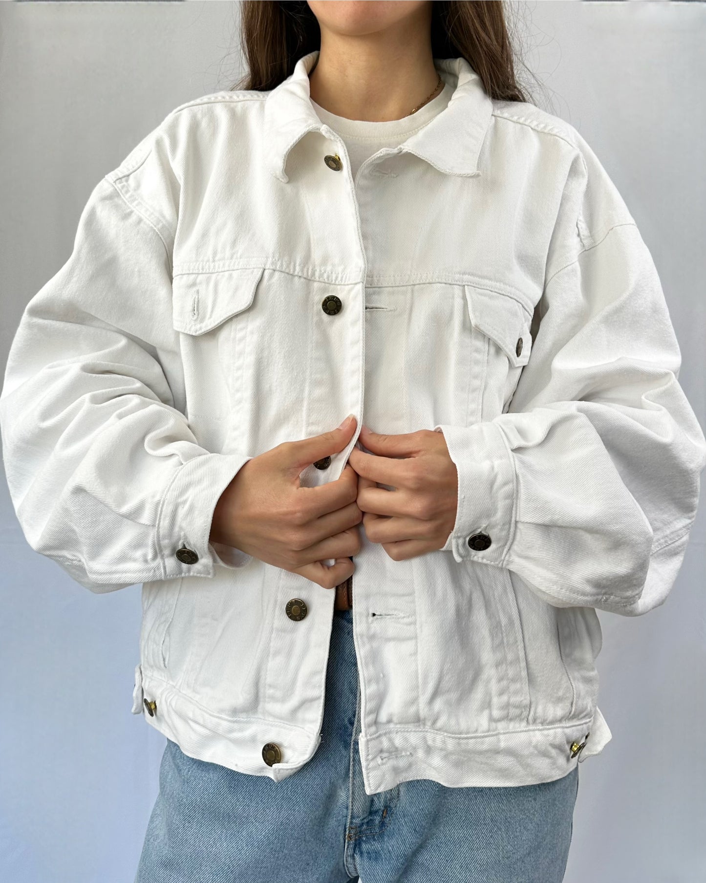 Giacca in denim bianca Jep's