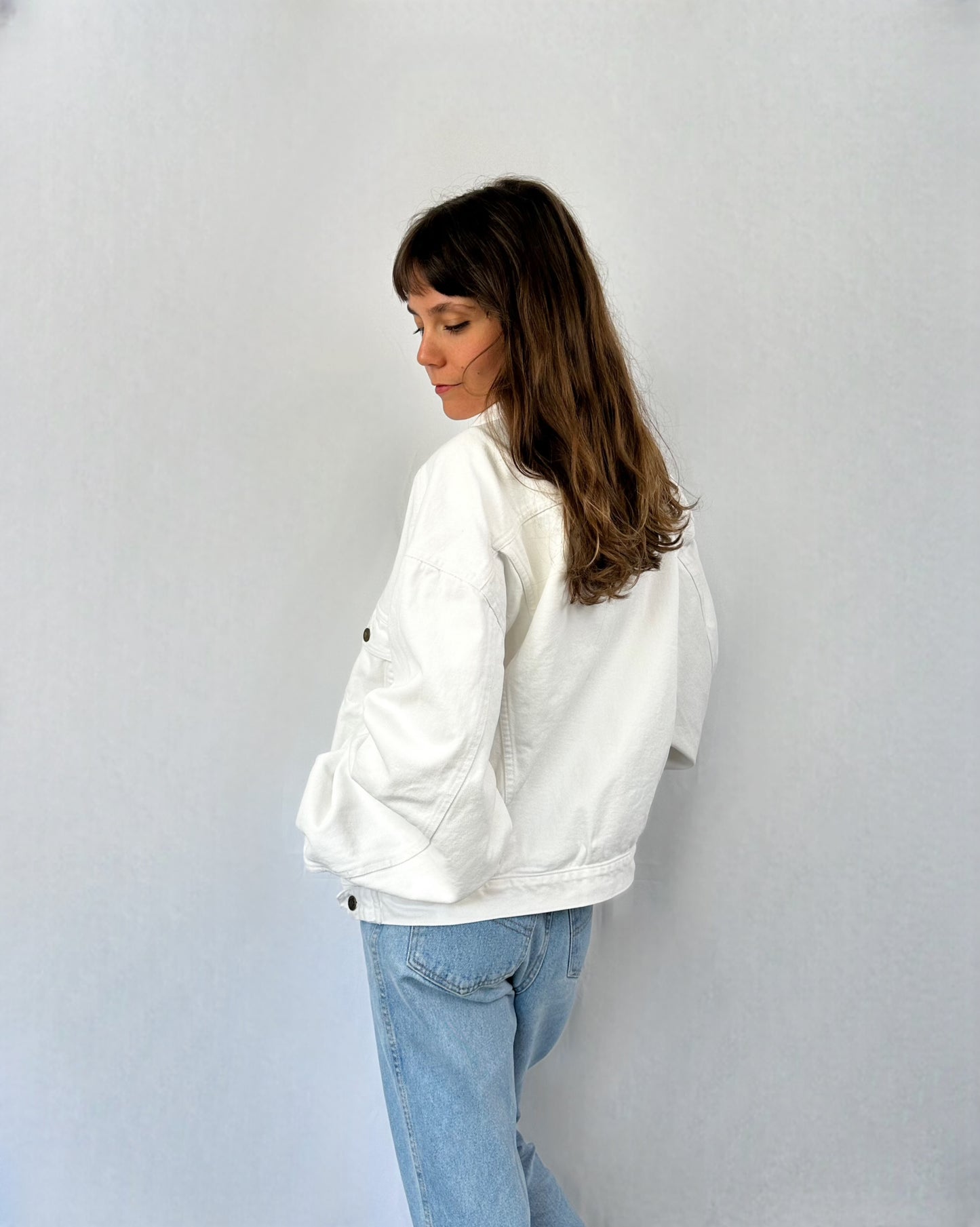 Giacca in denim bianca Jep's