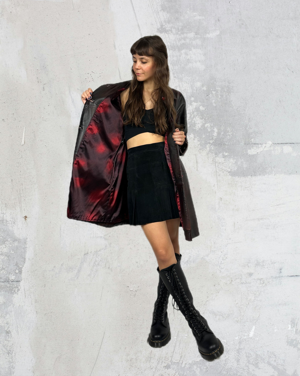 Cherry Noir Trench
