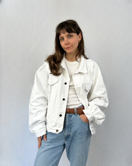 Giacca in denim bianca Jep's