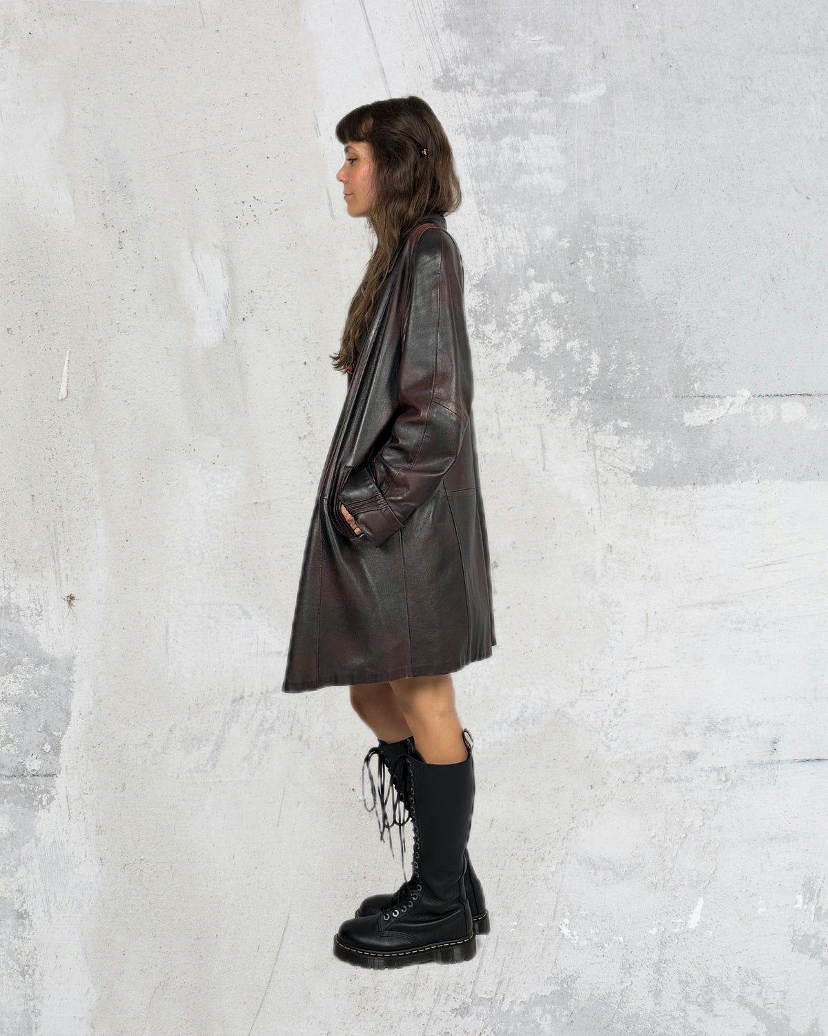 Cherry Noir Trench