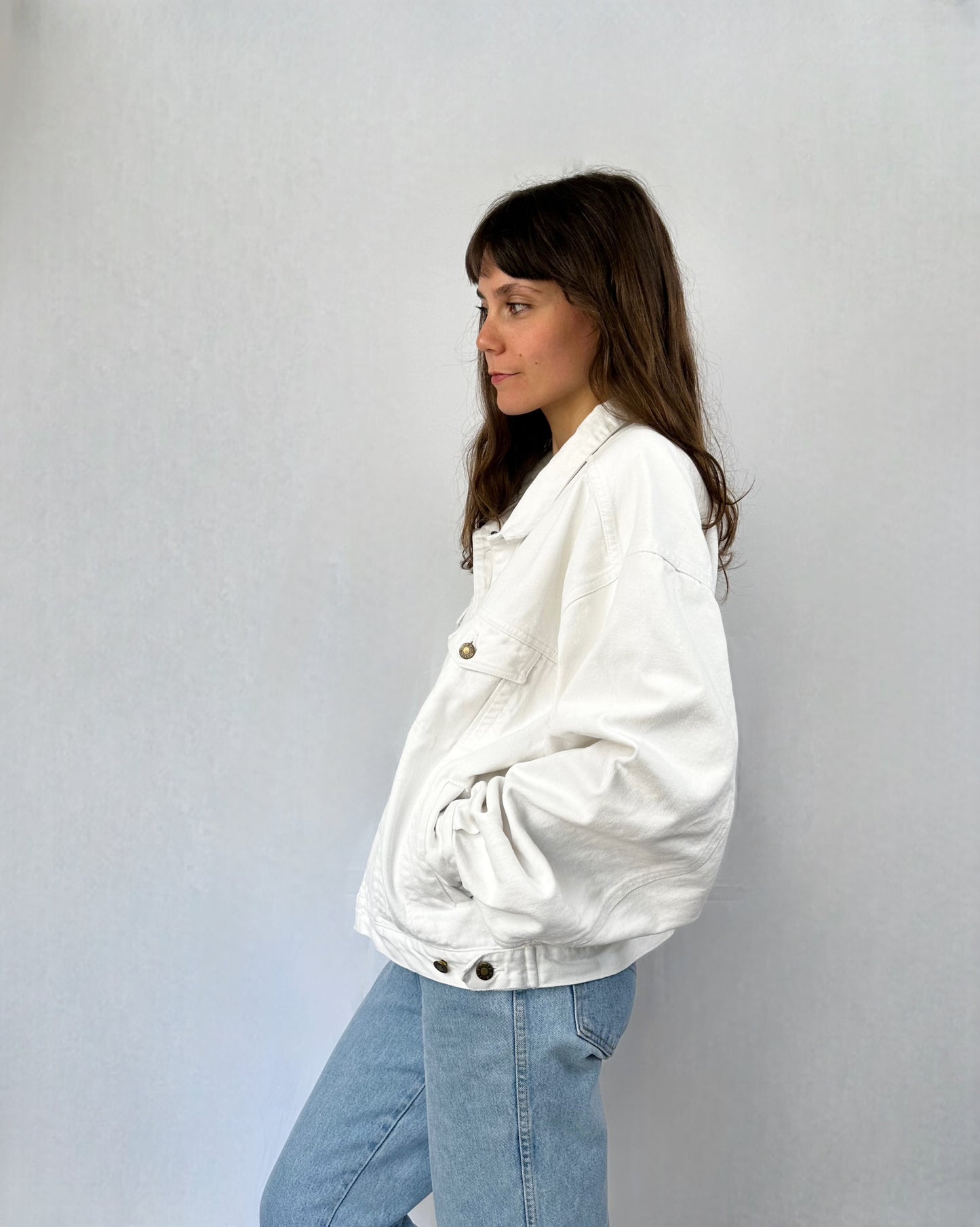 Giacca in denim bianca Jep's