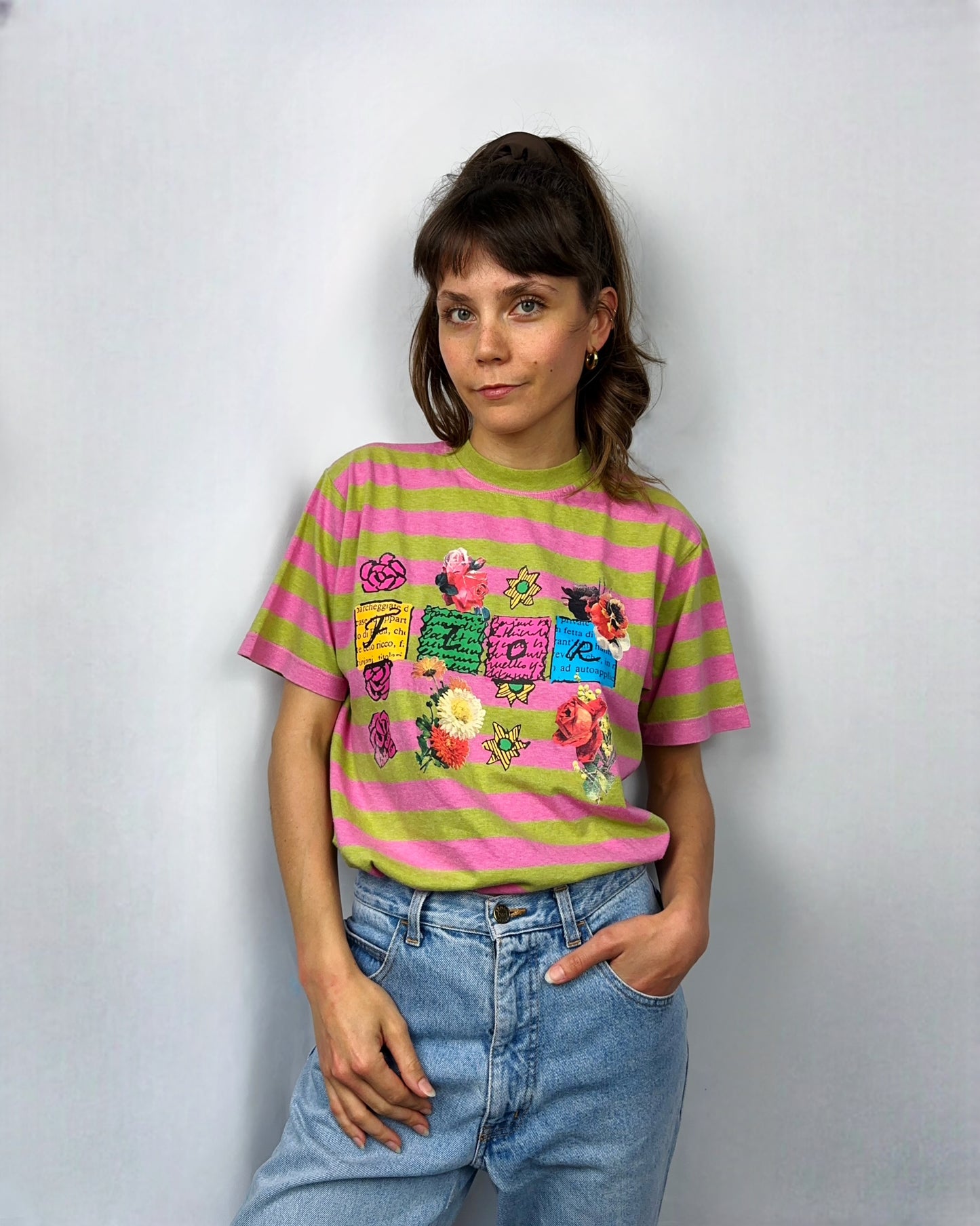 T-shirt pop Miss Flower