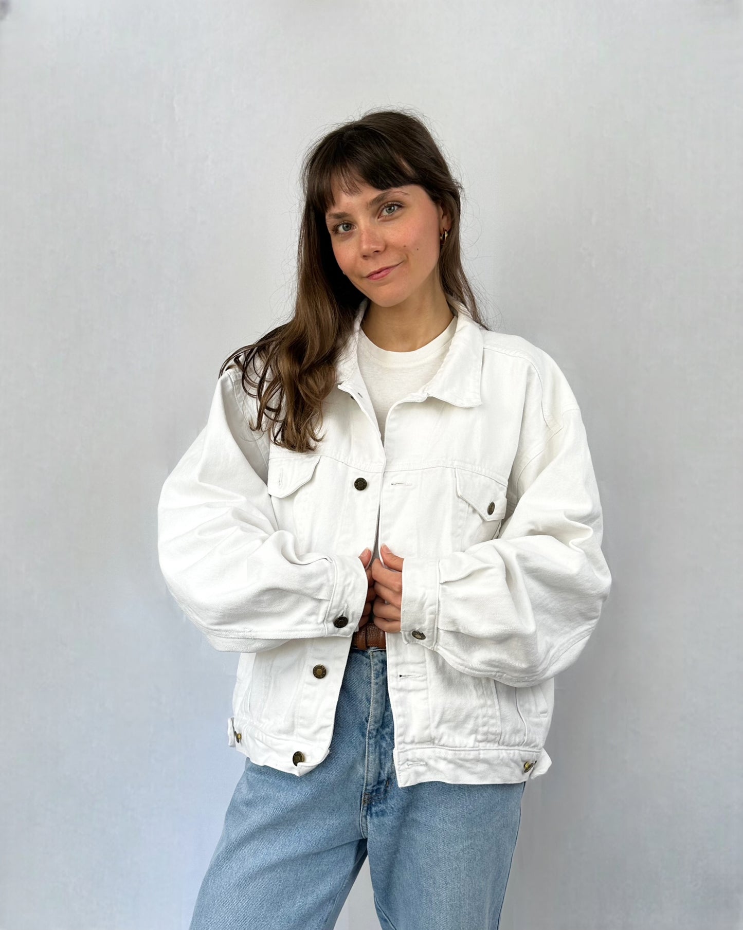 Giacca in denim bianca Jep's