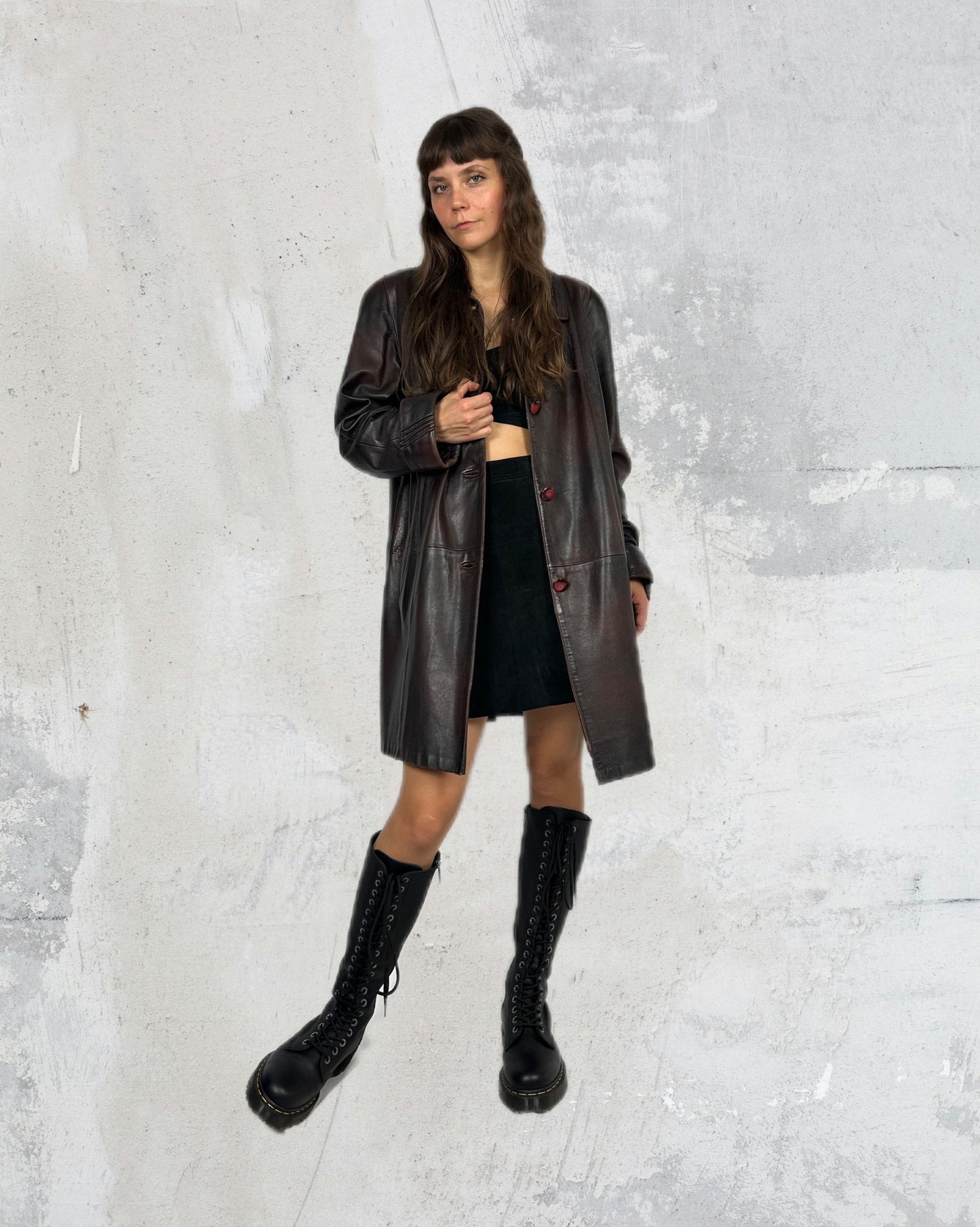 Cherry Noir Trench