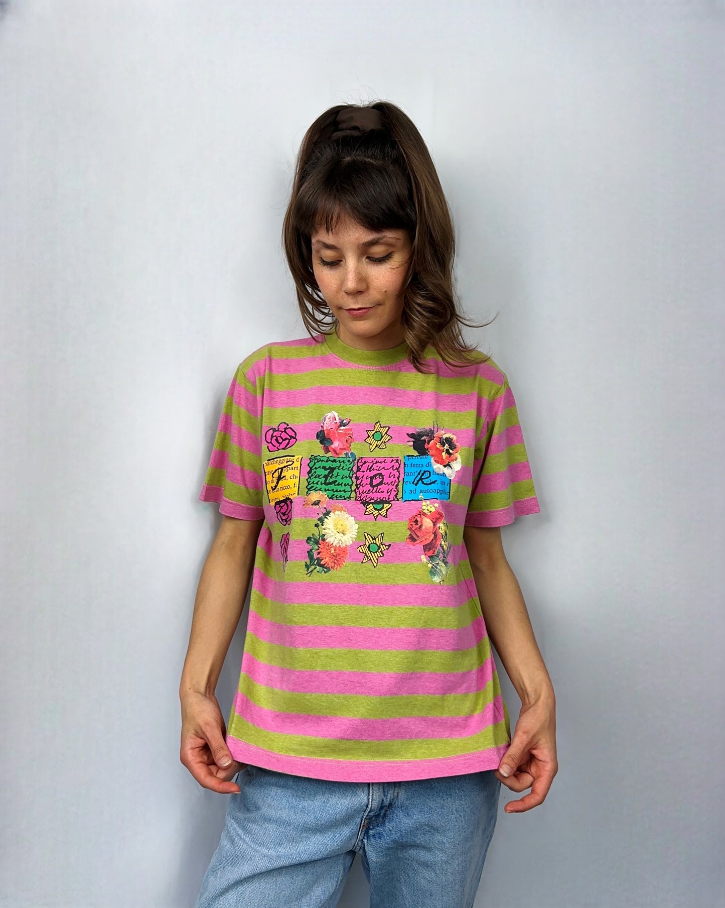 T-shirt pop Miss Flower