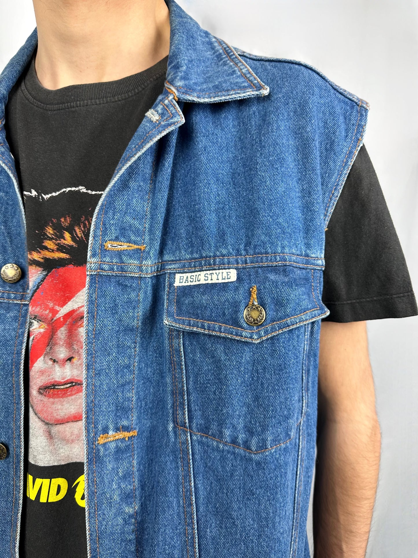 Gilet in denim Basic Style