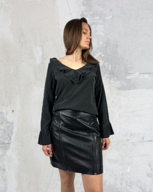 Blusa in pura seta