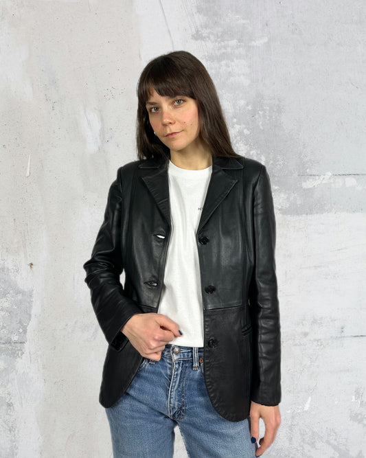 Blazer in vera pelle