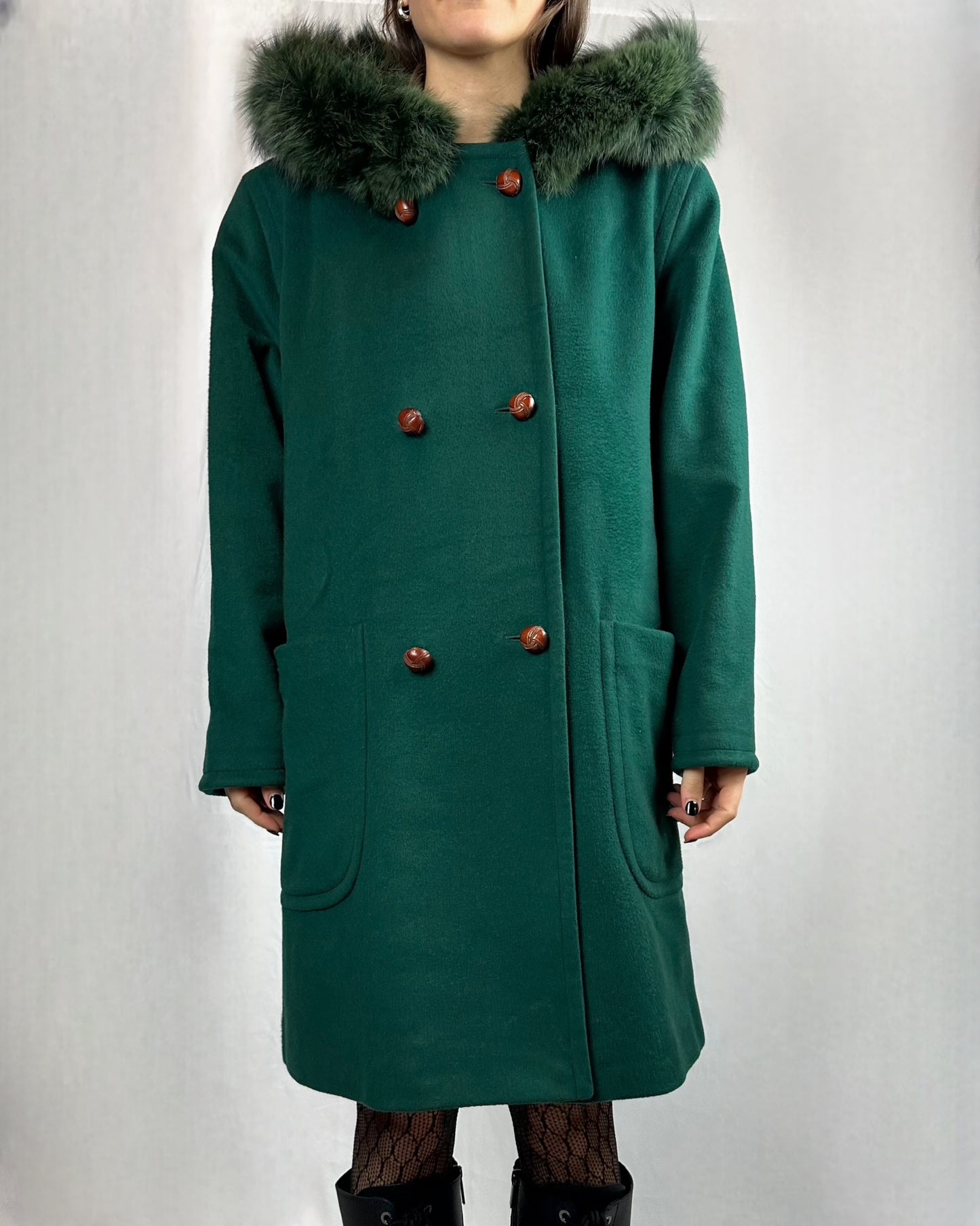 Cappotto raro con cappuccio