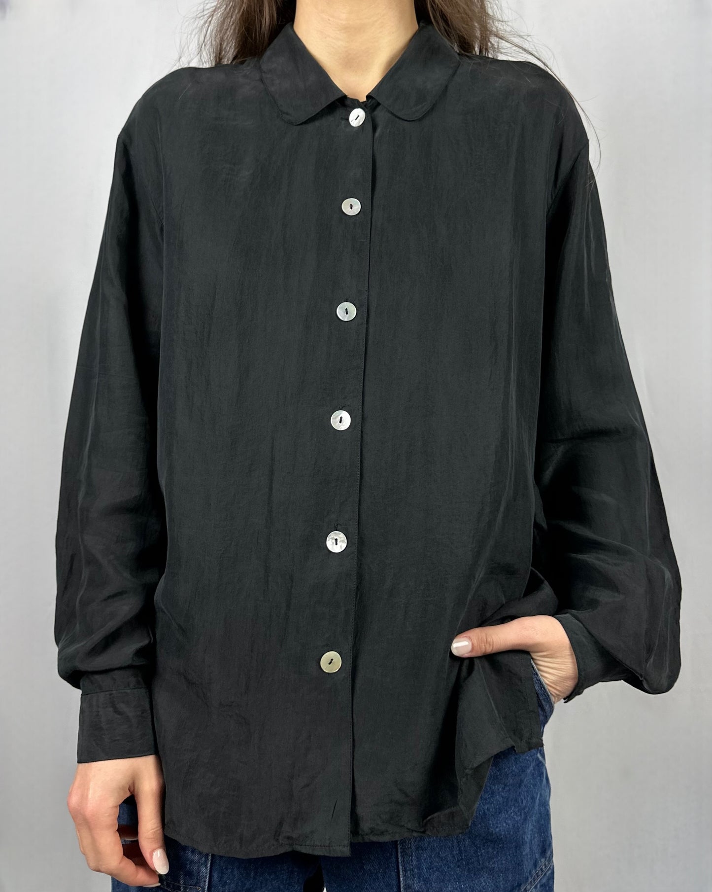 Camicia in pura seta