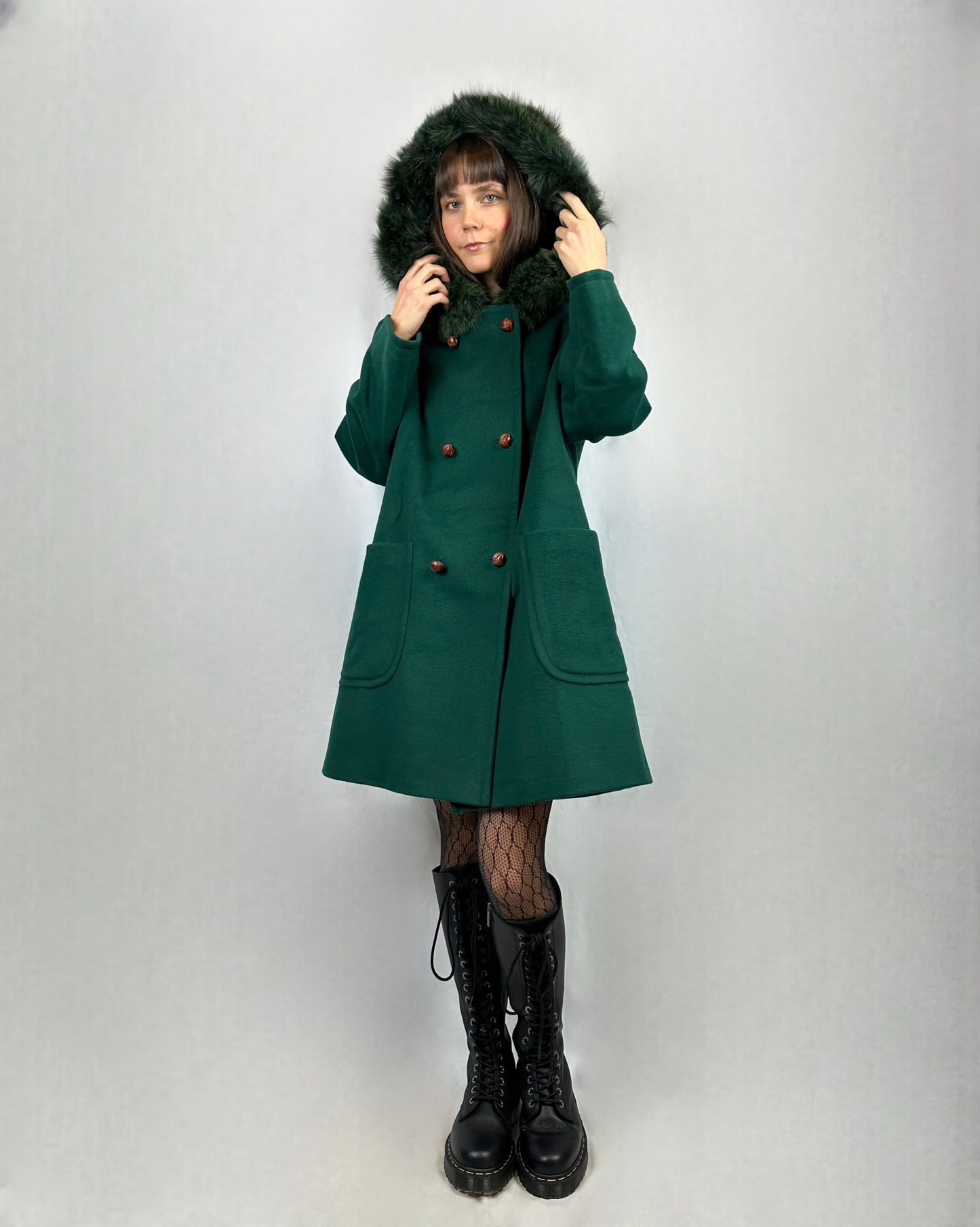 Cappotto raro con cappuccio