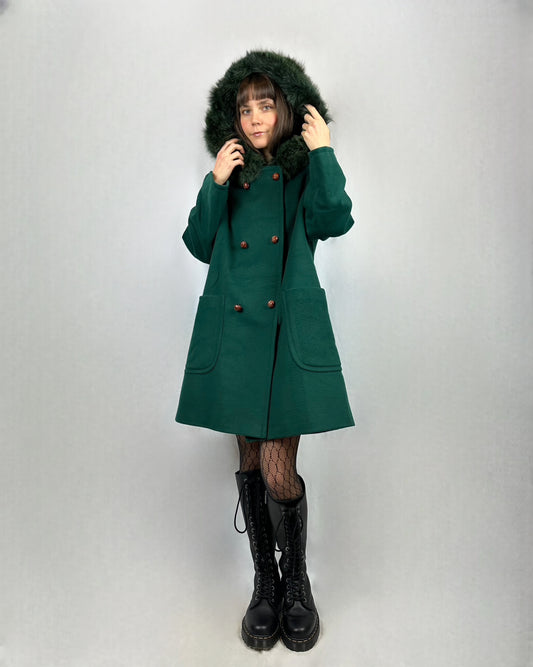 Cappotto raro con cappuccio