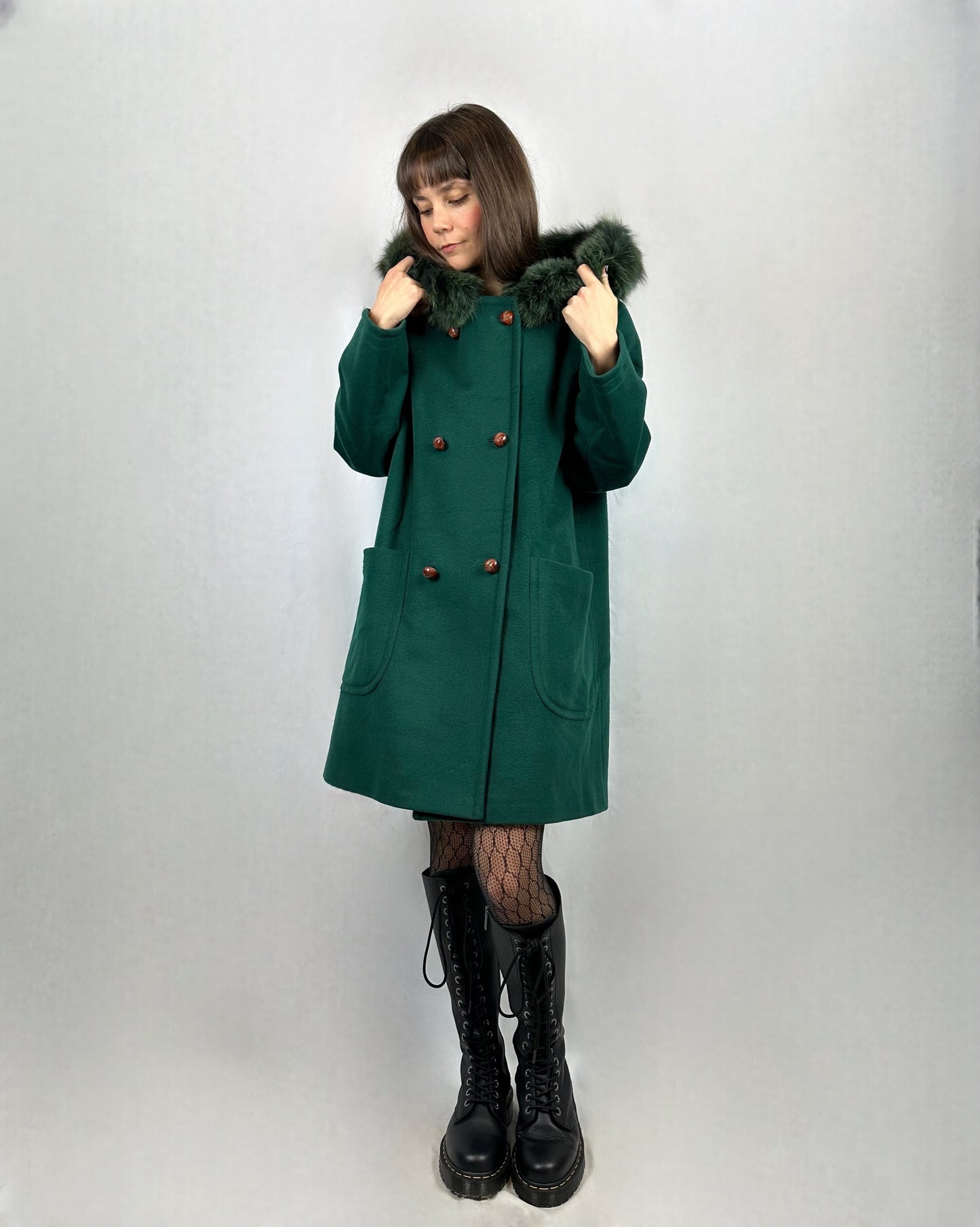 Cappotto raro con cappuccio