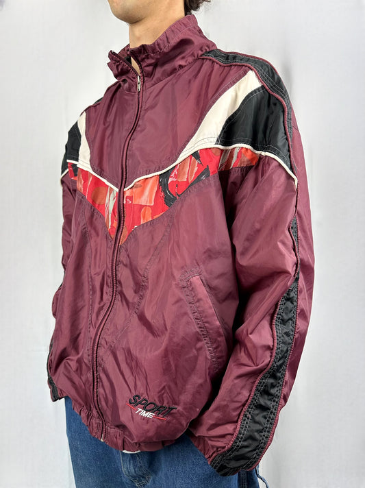 Giacca a vento Sport Time borgogna