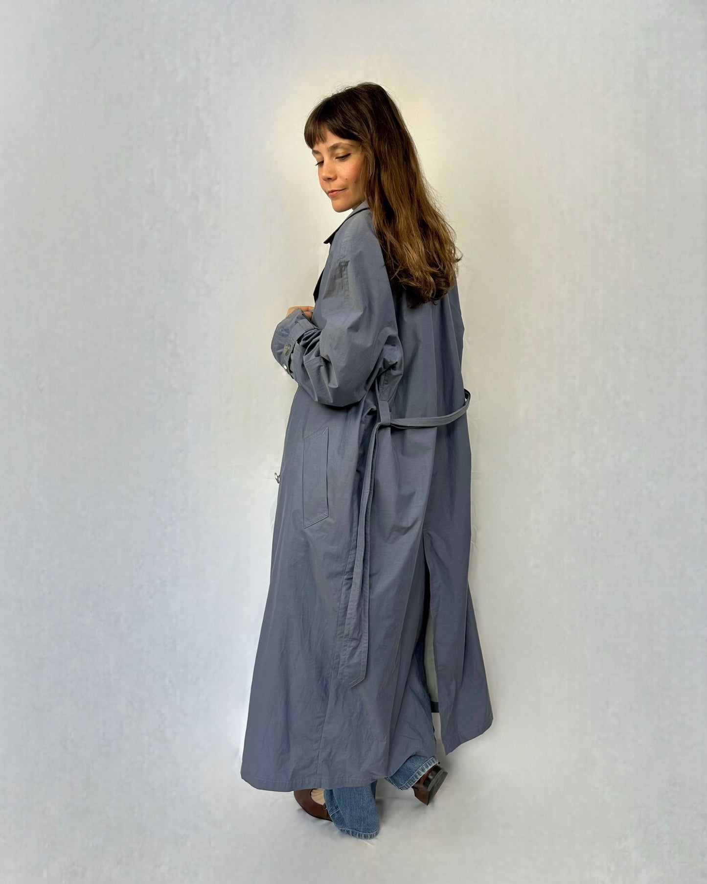 Trench dusty blue Gil Bret