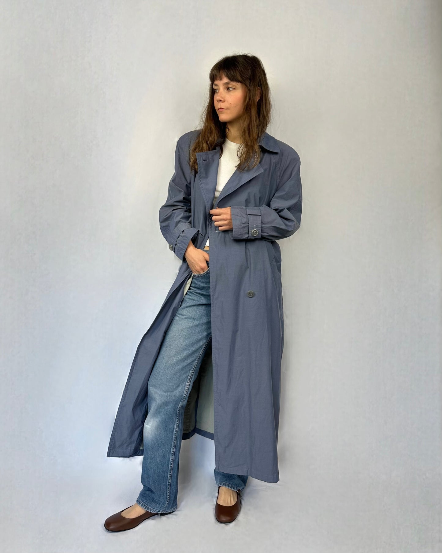 Trench dusty blue Gil Bret