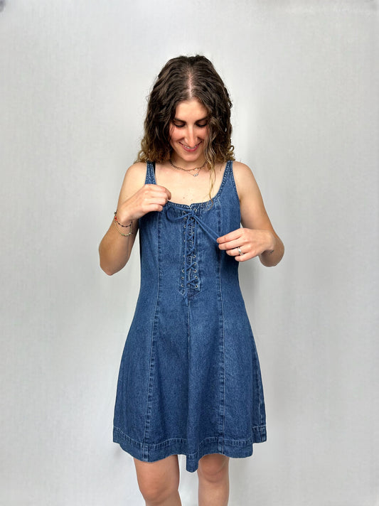 Abito corsetto in denim