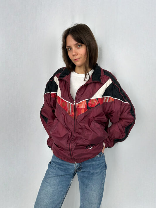 Giacca a vento Sport Time borgogna